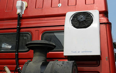dc powered electric air conditioner for truck
